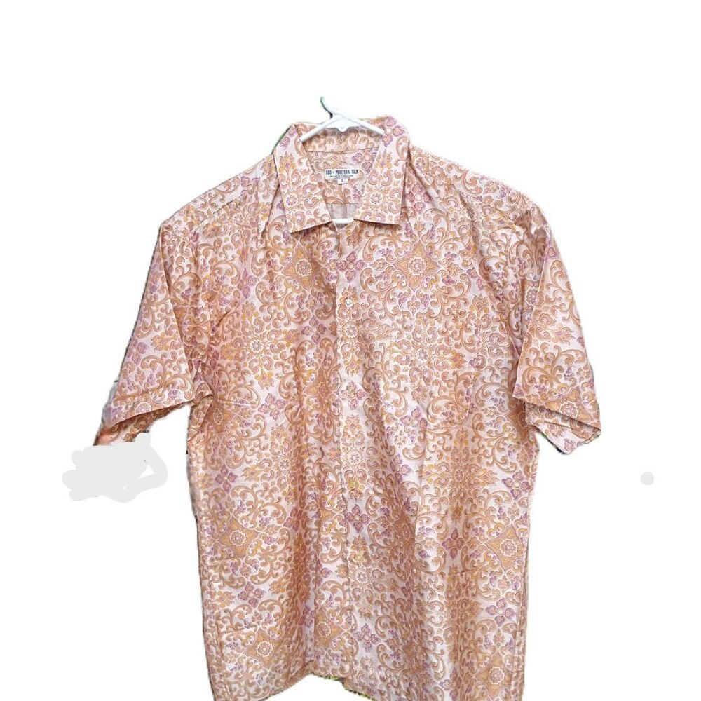 Vintage 100% Pure Silk Shirt from Thailand